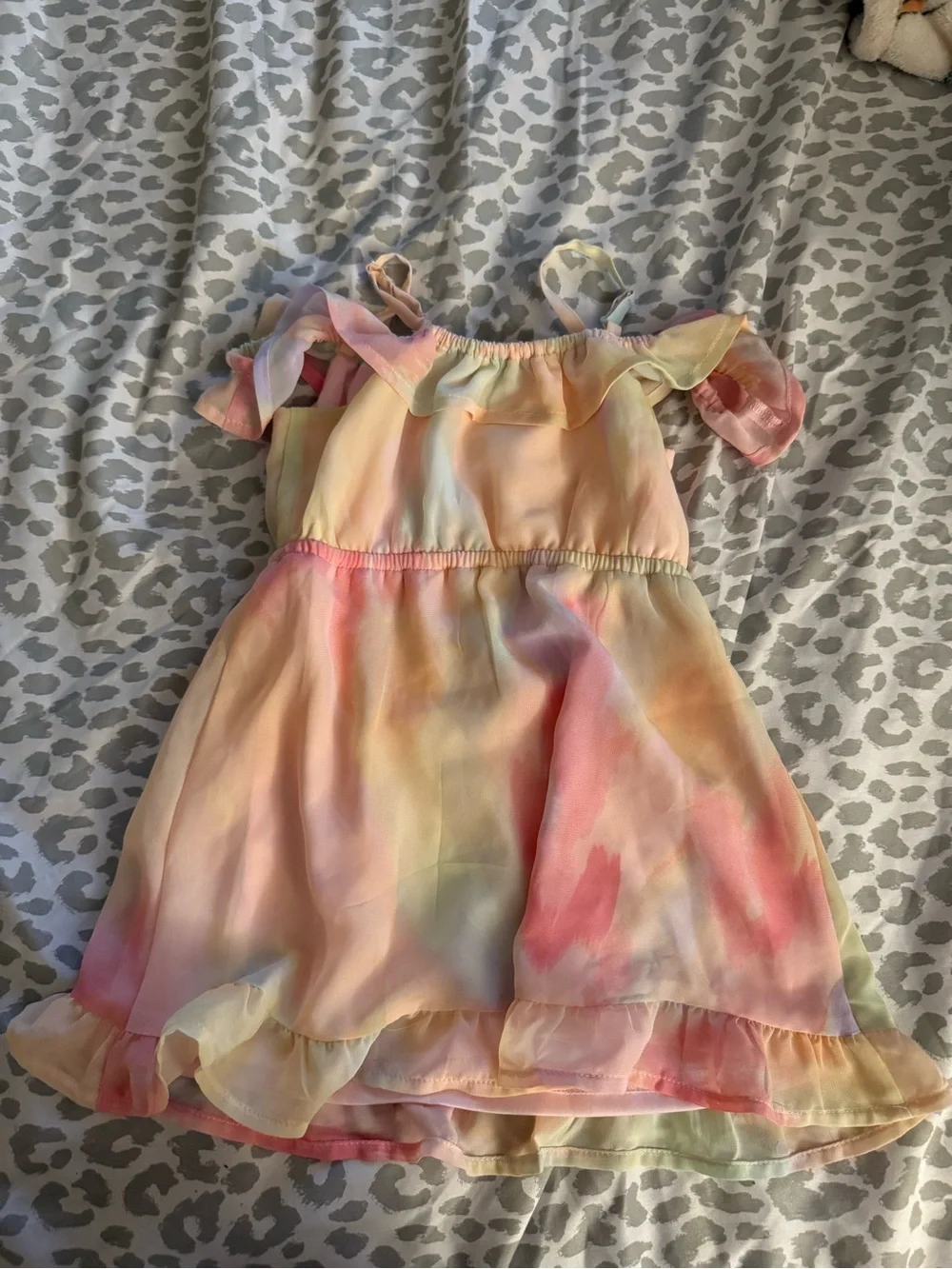 The Children’s Place Pastel Tie-Dye Ruffle Sundress